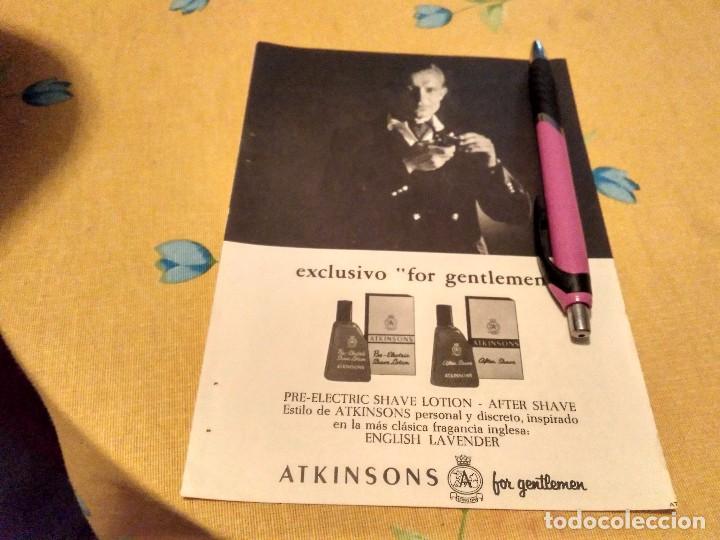 Miniaturen von alten Parf&uuml;men: ANTIGUO DOBLEANUNCIO  SHAVE LOTION & AFTER SHAVE ATKINSONS FOR GENTELMEN TRASERA MY FAIR LADY