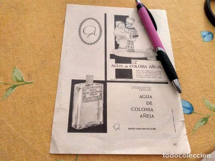Miniaturen von alten Parf&uuml;men: ANTIGUO ANUNCIO PUBLICIDAD REVISTA AGUA DE COLONIA A&Ntilde;EJA TRASERA RECONSTITUYENTE GENOFOSFER