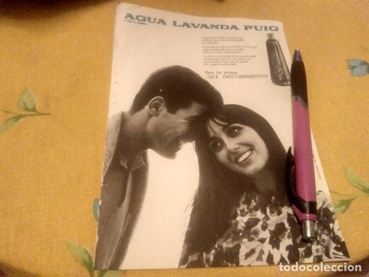 Miniaturen von alten Parf&uuml;men: ANTIGUO ANUNCIO PUBLICIDAD COLONIA PERFUME AGUA LAVANDA PUIG ESPECIAL PARA ENMARCAR