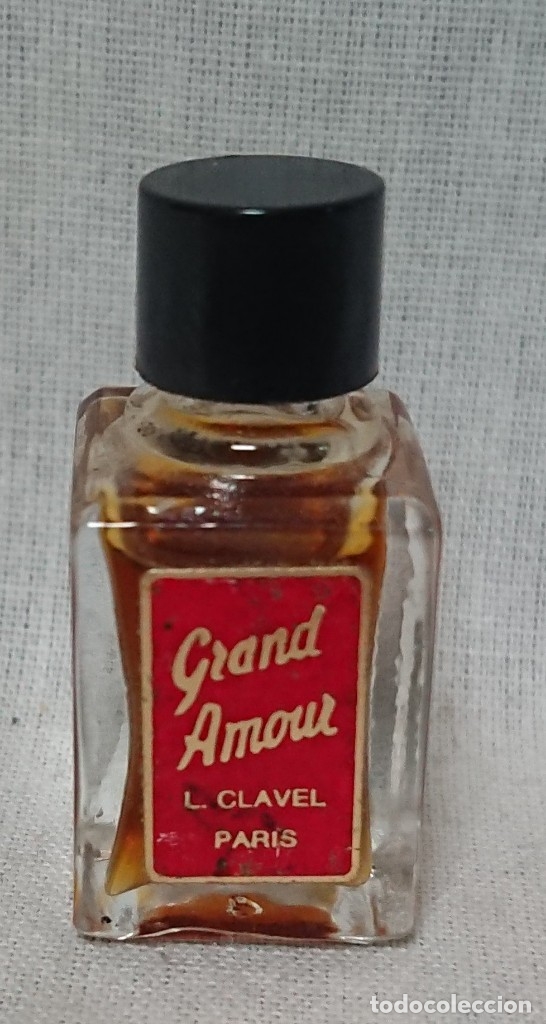 Miniaturas de perfumes antiguos: BOTELLA FRASCO MINIATURA PEQUE&Ntilde;A DE PERFUME GRAND AMOUR L. CLAVEL PAR&Iacute;S