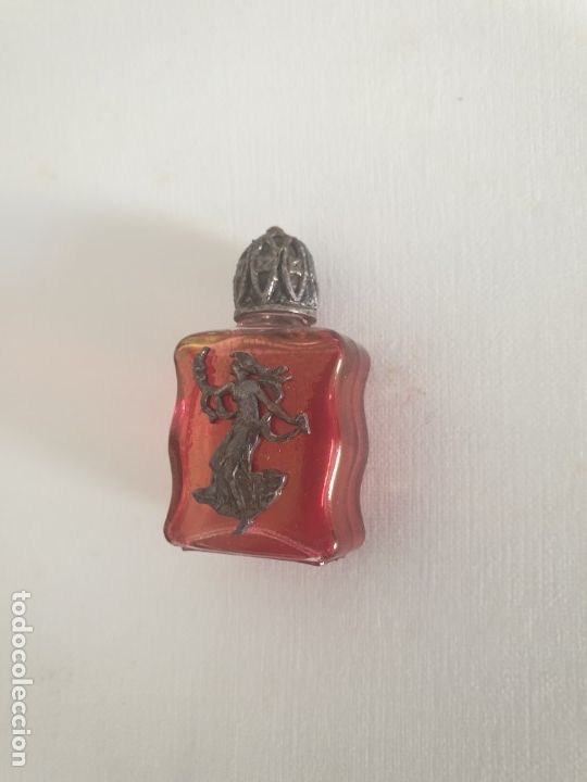 Miniaturas de perfumes antiguos: Botellin perfume plata - Foto 1