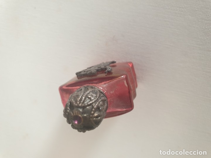 Miniaturas de perfumes antiguos: Botellin perfume plata - Foto 2