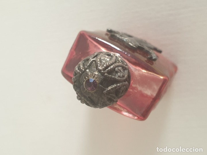 Miniaturas de perfumes antiguos: Botellin perfume plata - Foto 6