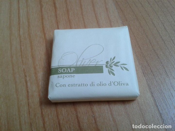 Miniaturen von alten Parf&uuml;men: Pastilla de jab&oacute;n -- Soap, Sapone -- Con estracto de aceite de oliva