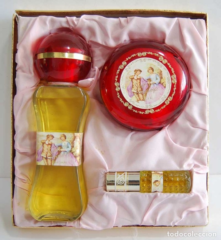 Miniaturas de perfumes antiguos: Antiguo Estuche Soir de Printemps. Vera