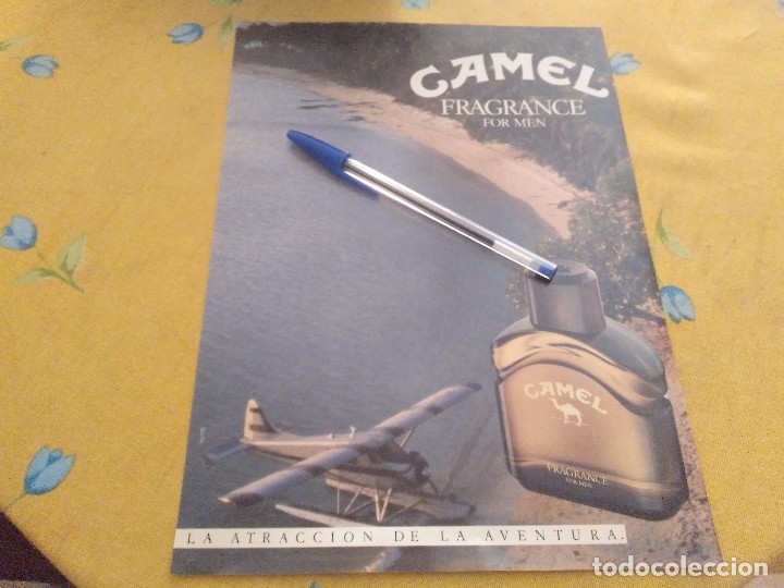 Miniaturen von alten Parf&uuml;men: ANTIGUO ANUNCIO PUBLICIDAD REVISTA COLONIA PERFUME CAMEL FRAGANCE FOR MEN ESPECIAL PARA ENMARCAR