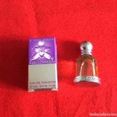 Miniaturas de perfumes antiguos: PERFUME HALLOWEEN J. DEL POZO ESTUCHE Y PERFUME ORIGINAL. Lote 175898783