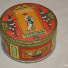 Miniaturas de perfumes antiguos: ANTIGUA, EXCELENTE E IMPECABLE, CAJA DE CARTÓN - POLVERA POUDRE POMPEYA - PARÍS PRECIOSA ¡UNA JOYAA!