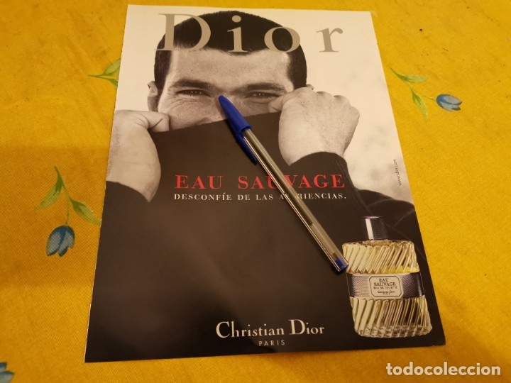 Miniaturen von alten Parf&uuml;men: ANTIGUO ANUNCIO PUBLICIDAD REVISTA COLONIA PERFUME EAU SAUVAGE CHRISTIAN DIOR
