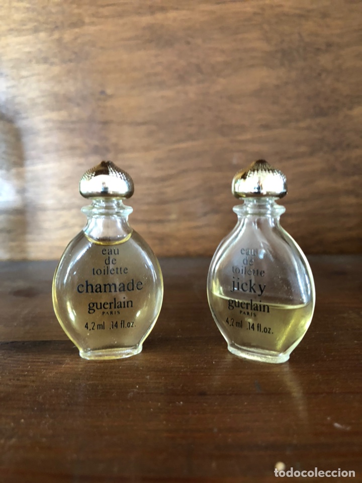 Miniaturas de perfumes antiguos: Miniaturas antiguas Chamade y Jicky de Guerlain - Foto 1