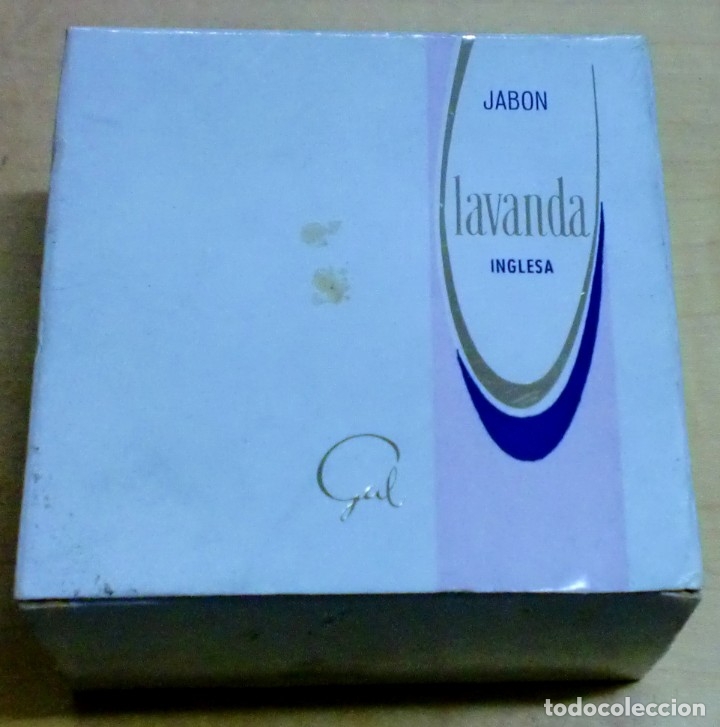 Miniature di profumi antiche: JAB&Oacute;N LAVANDA INGLESA GAL 160 G. N&ordm; 1982 CON CAJA
