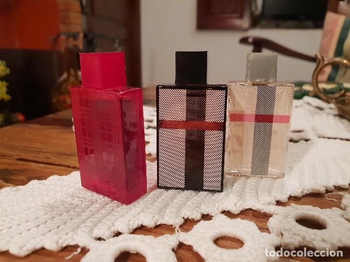 Miniaturas de perfumes antiguos: BURBERRY, TRES MINIATURAS