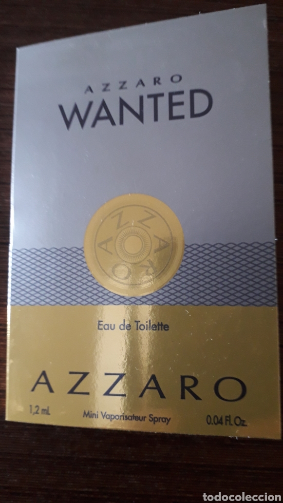 Miniaturas de perfumes antiguos: MUESTRA AZZARO - WANTED - Foto 1