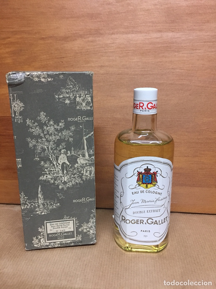 Miniature di profumi antiche: Antiguo frasco eau de cologne Roger & Gallet. Jean Marie Farina. 250ml.