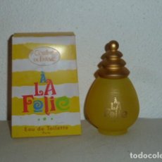 Miniaturas de perfumes antiguos: COLONIA SPRAY À LA FOLIE 100ML. CORINE DE FARME. NUEVA, SIN USO. Lote 184230663