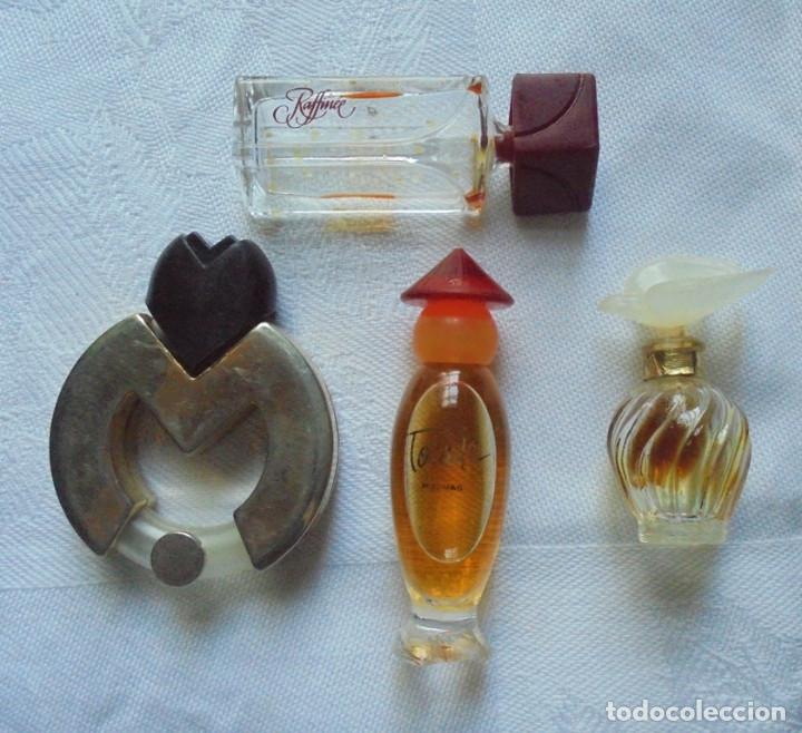 Miniaturas de perfumes antiguos: 4 botellitas miniaturas perfume - Foto 1