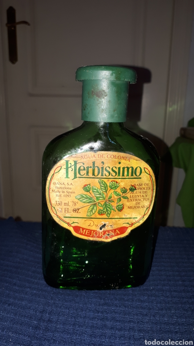 Miniature di profumi antiche: Frasco vac&iacute;o de AGUA DE COLONIA HERBISSIMO DE DANA 330 ML