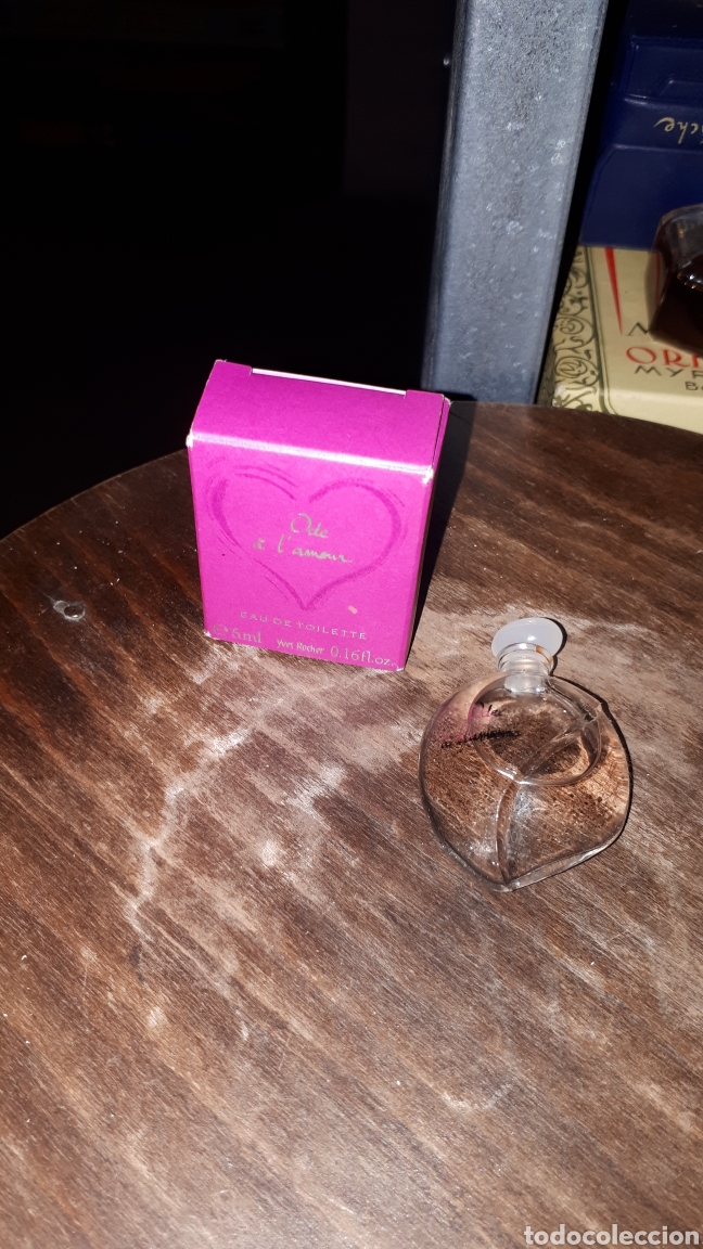 Miniaturas de perfumes antiguos: Miniatura ODE A L AMOUR 5 ML. - Foto 1