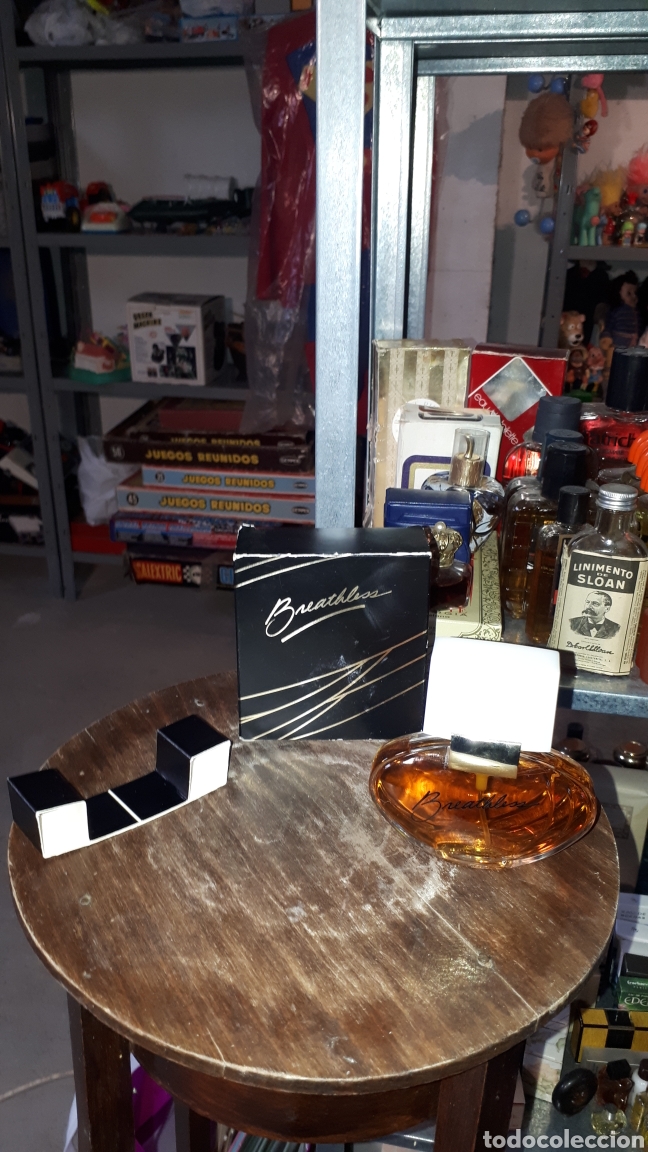 Miniatures of antique perfumes: MUY DIFICIL FRASCO PERFUME BREATHLESS AVON 50 ML. COMPLETO