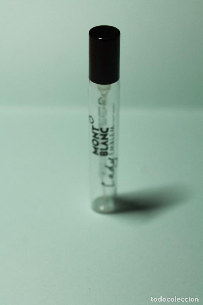 &Eacute;chantillons de parfums anciens: ENVASE DE PERFUME SPRAY VACIO PERO FUNCIONA LADY EMBLEM MARCA MONT BLANC. 7,5 ML.