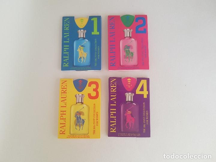 Miniaturas de perfumes antiguos: Lote 4 muestras diferentes perfume RALPH LAUREN