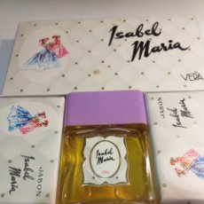 Miniaturas de perfumes antiguos: LOTE DE COLONIA Y JABONES ISABEL MARIA. Lote 195228605