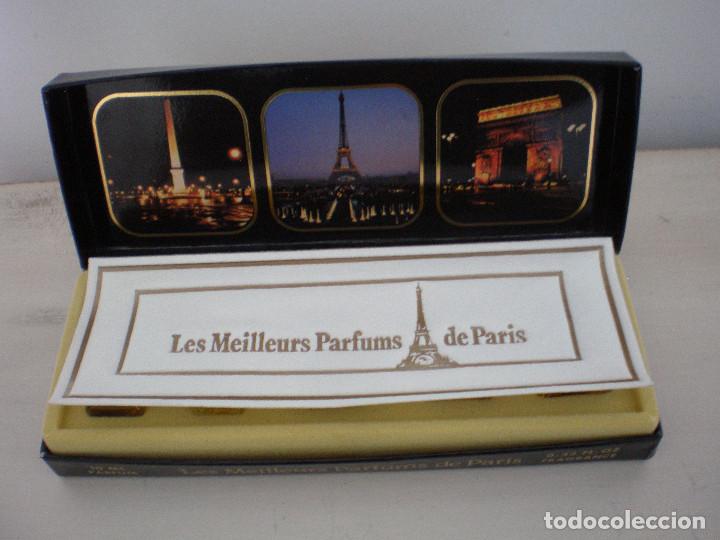 Miniaturas de perfumes antiguos: Cajita de miniaturas de perfumes