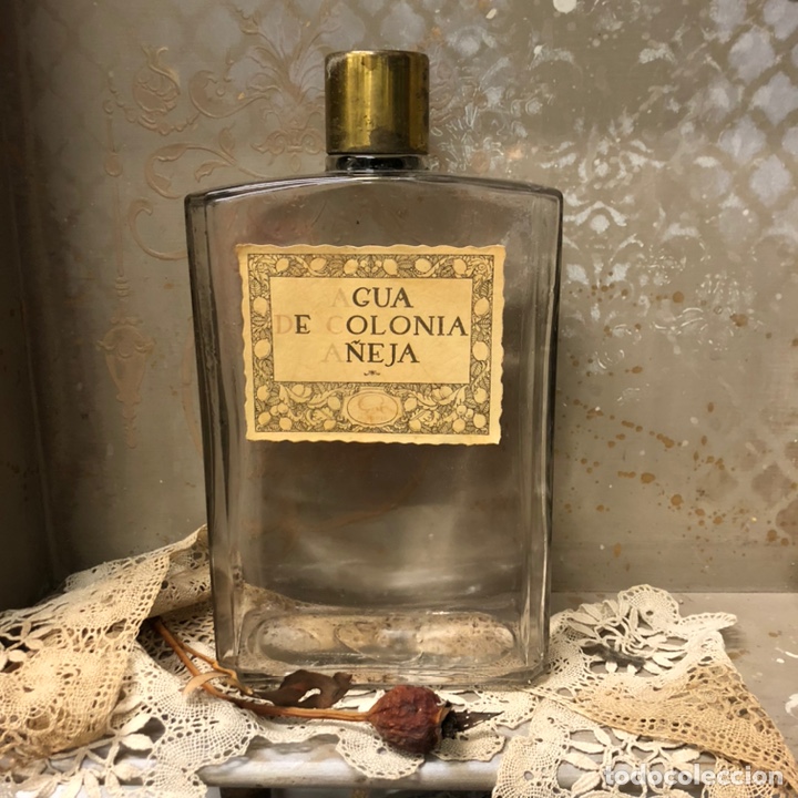 Miniaturas de perfumes antiguos: ANTIGUO FRASCO DE COLONIA - AGUA DE COLONIA A&Ntilde;EJA - PERFUMERIA GAL MADRID -22,5 CM