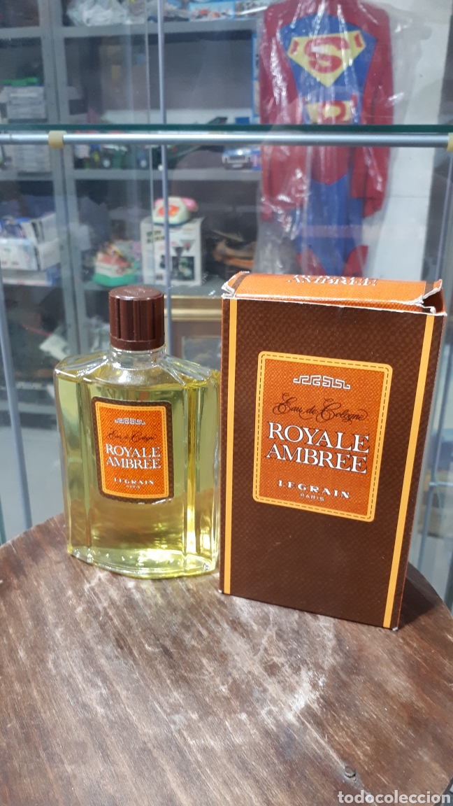 Miniaturas de perfumes antiguos: Frasco completo ROYALE AMBREE LEGRAIN PARIS 180 ML.