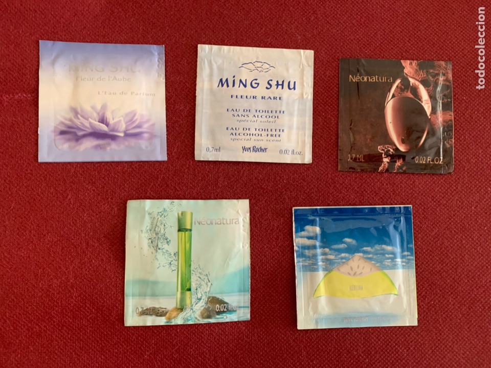 Miniaturas de perfumes antiguos: Muestras de colonia Yves Rocher Lote 7