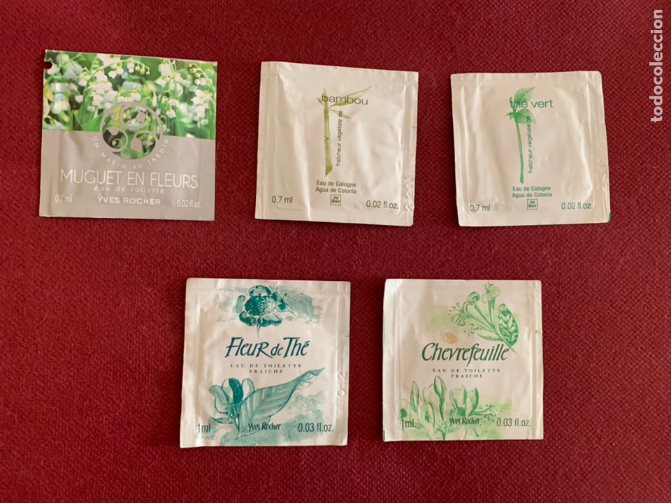 Miniaturas de perfumes antiguos: Muestras de colonia Yves Rocher Lote 8