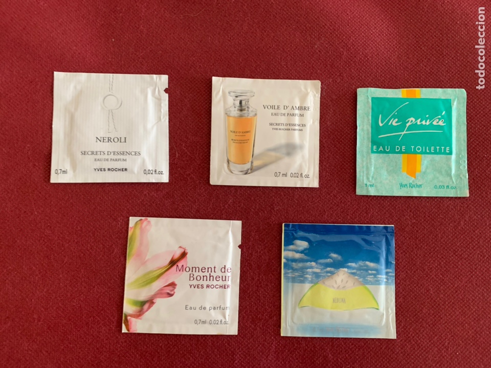 Miniaturas de perfumes antiguos: Muestras de colonia Yves Rocher Lote 9