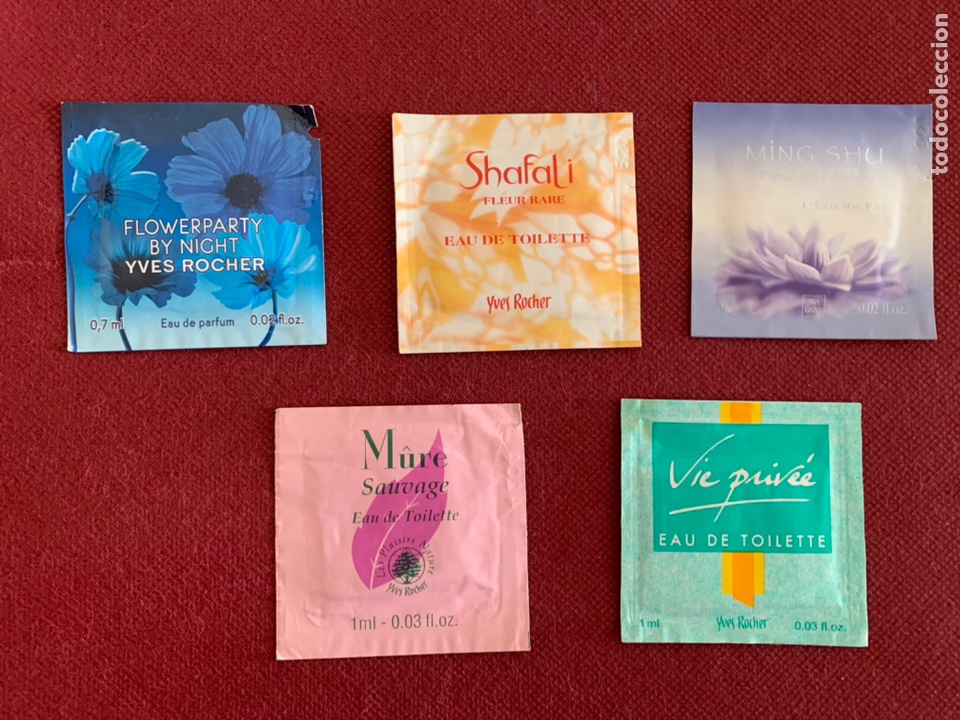 Miniaturas de perfumes antiguos: Muestras de colonia Yves Rocher Lote 10