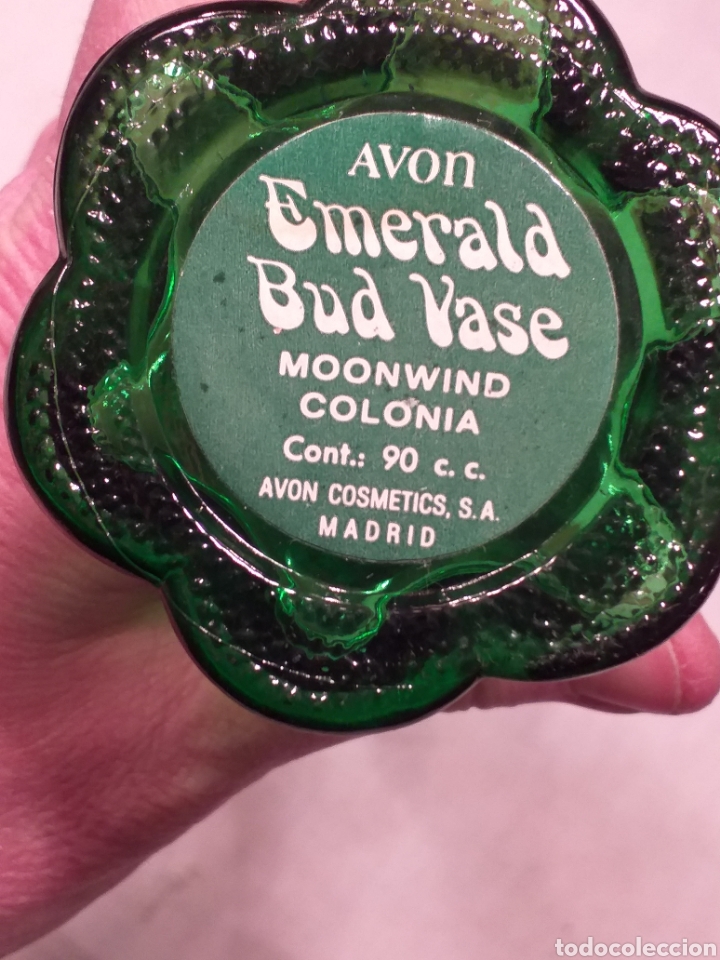 Miniaturas de perfumes antiguos: Botella avon esmeralda - Foto 2