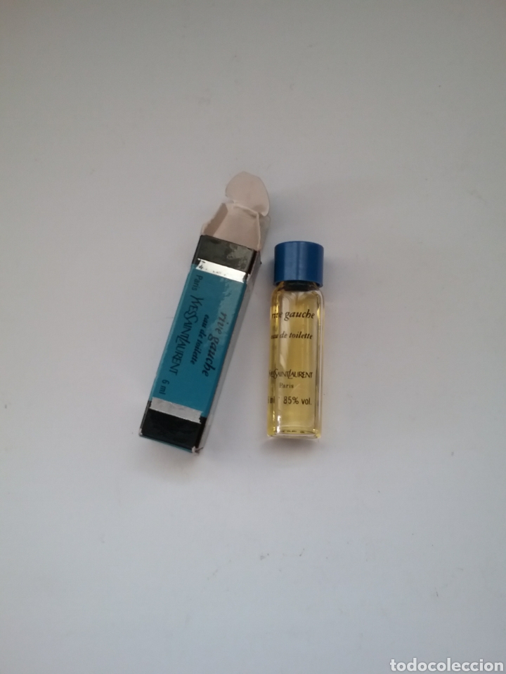 Miniatures of antique perfumes: Miniatura Perfume YvesSaintLaurent Rive Gauche Eau de Toilette Paris.