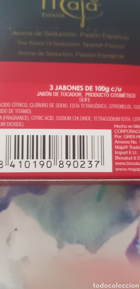 Miniaturas de perfumes antiguos: Jab&oacute;n Maja 3x100g - Foto 3