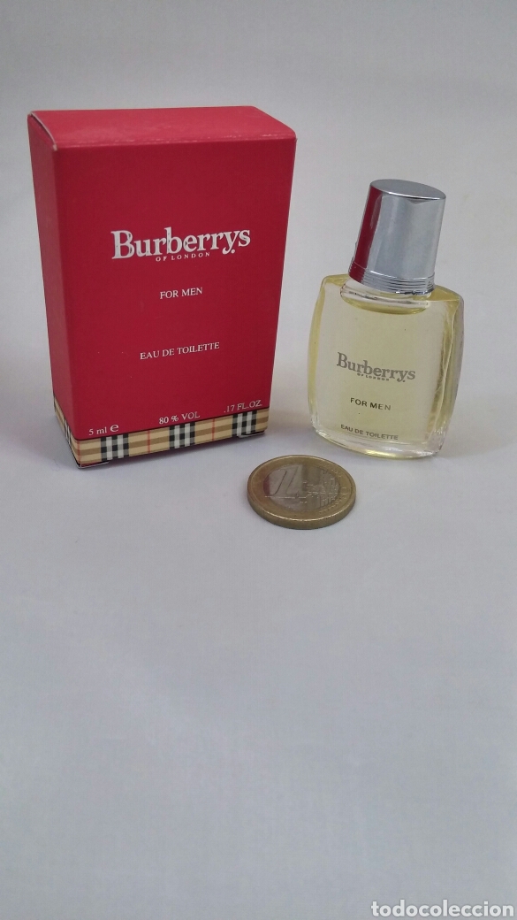 Miniatures of antique perfumes: Miniatura perfume Burberrys 5ml for men