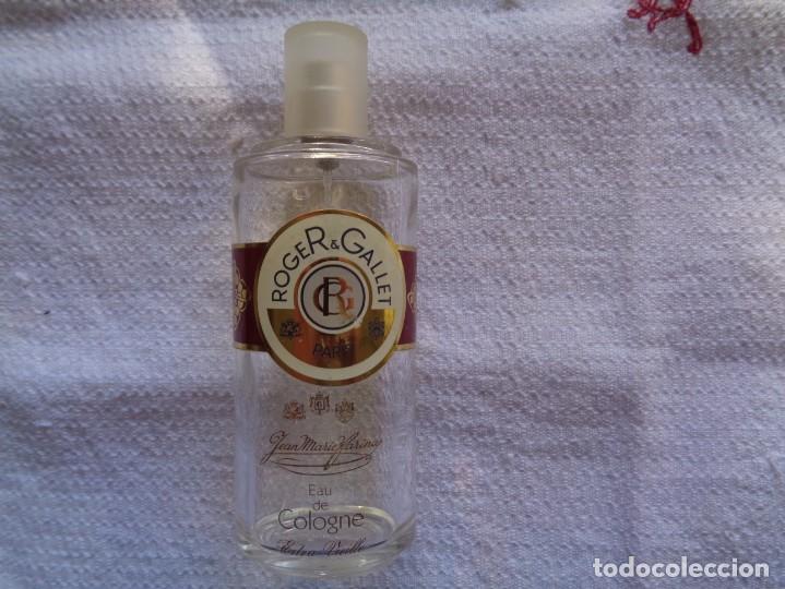Miniaturas de perfumes antigos: FRASCO DE EAU DE COLOGNE ROGER GALLET, PAR&Iacute;S. 17 Cm.
