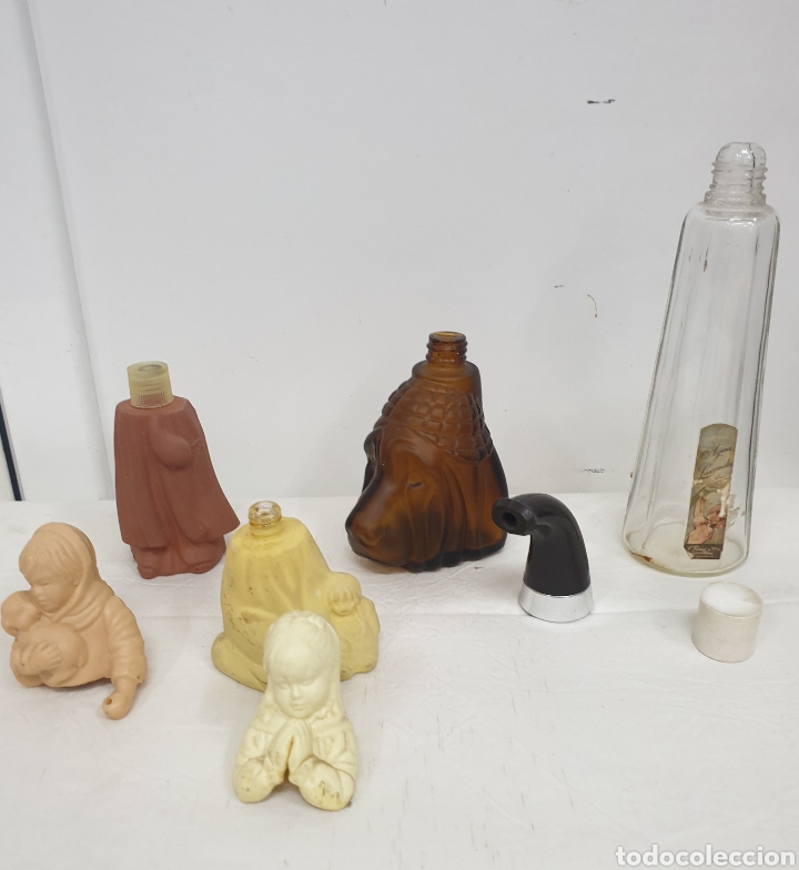 Miniaturas de perfumes antiguos: Lote botellas colonia - Foto 2