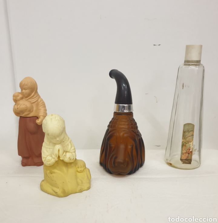 Miniaturas de perfumes antiguos: Lote botellas colonia - Foto 1