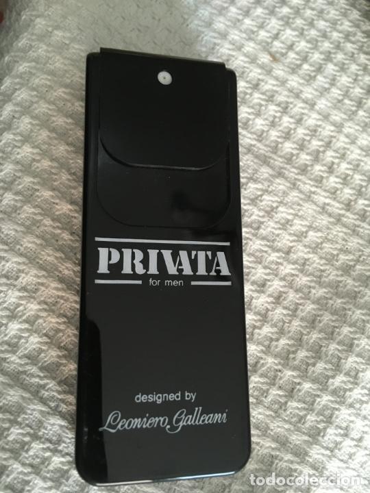 Miniaturas de perfumes antigos: Vaporizador Colonia Privata for men Leoniero Galleani. con producto