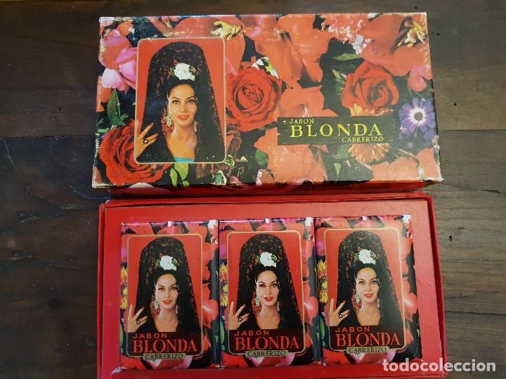 Miniaturas de perfumes antigos: ESTUCHE JABONES BLONDA