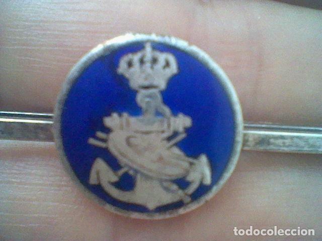 Miniature di profumi antiche: ANCLA INSIGNIA PASADOR ESMALTE BAJO CORONA MARINA MILITAR 6 CMS LARGO REF 4