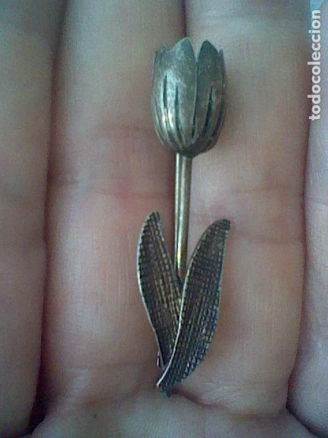 Miniature di profumi antiche: INSIGNIA BROCHE TULIPAN O FLOR SIMILAR 4 CMS LEER DESCRIPCI&Oacute;N ANTIGUO