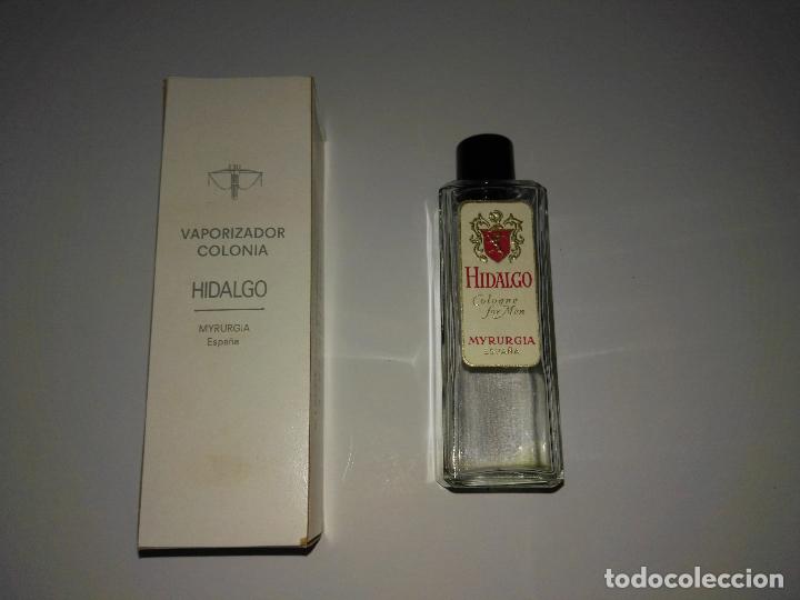 Miniatures of antique perfumes: Mirurgia / Frasco vacio y envase de cart&oacute;n /Colonia HIDALGO