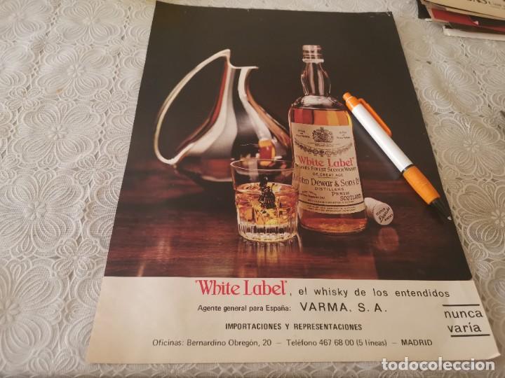 Miniaturen von alten Parf&uuml;men: WHISKY WHITE LABEL VARMA S. A. ANTIGUO ANUNCIO PUBLICIDAD REVISTA