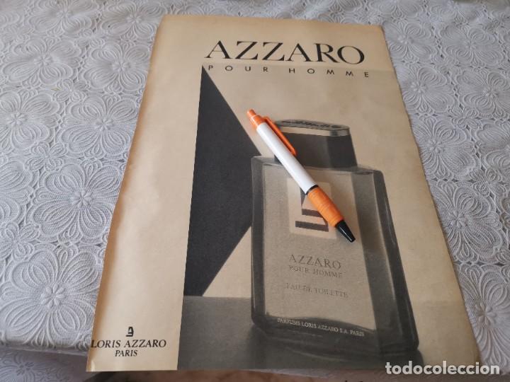 Miniaturen von alten Parf&uuml;men: COLONIA PARA HOMBRE AZZARO PARIS ANUNCIO PUBLICIDAD REVISTA 1989