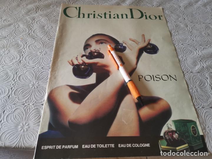 Miniatures of antique perfumes: PERFUME MUJER POISON CHRISTIAN DIOR ANUNCIO PUBLICIDAD REVISTA 1989