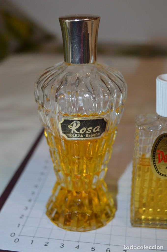 Miniaturas de perfumes antiguos: Vintage - 4 ROSAS / JOYA / DELILAH - Lote 3 frascos variados - Perfume / colonia - ¡Mira, preciosos! - Foto 5 - 207286268