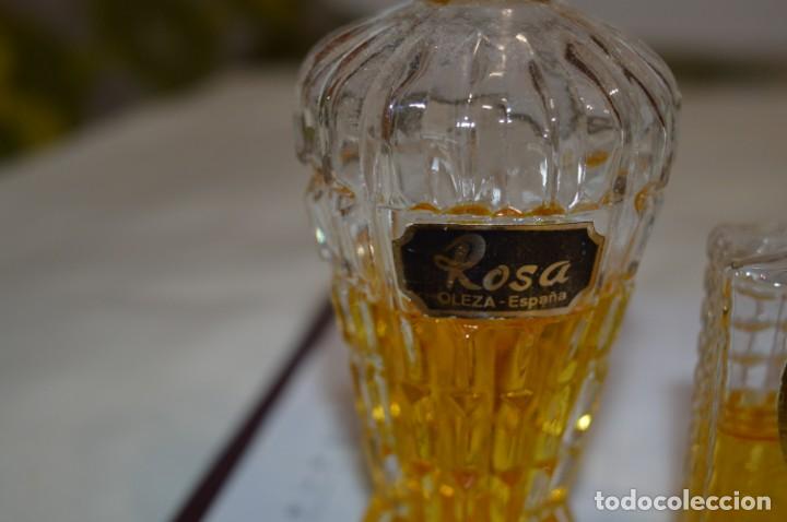 Miniaturas de perfumes antiguos: Vintage - 4 ROSAS / JOYA / DELILAH - Lote 3 frascos variados - Perfume / colonia - ¡Mira, preciosos! - Foto 6 - 207286268